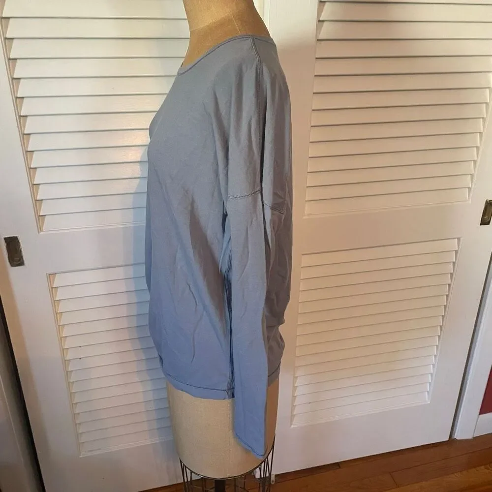 LULULEMON | to the point long sleeve periwinkle blue top